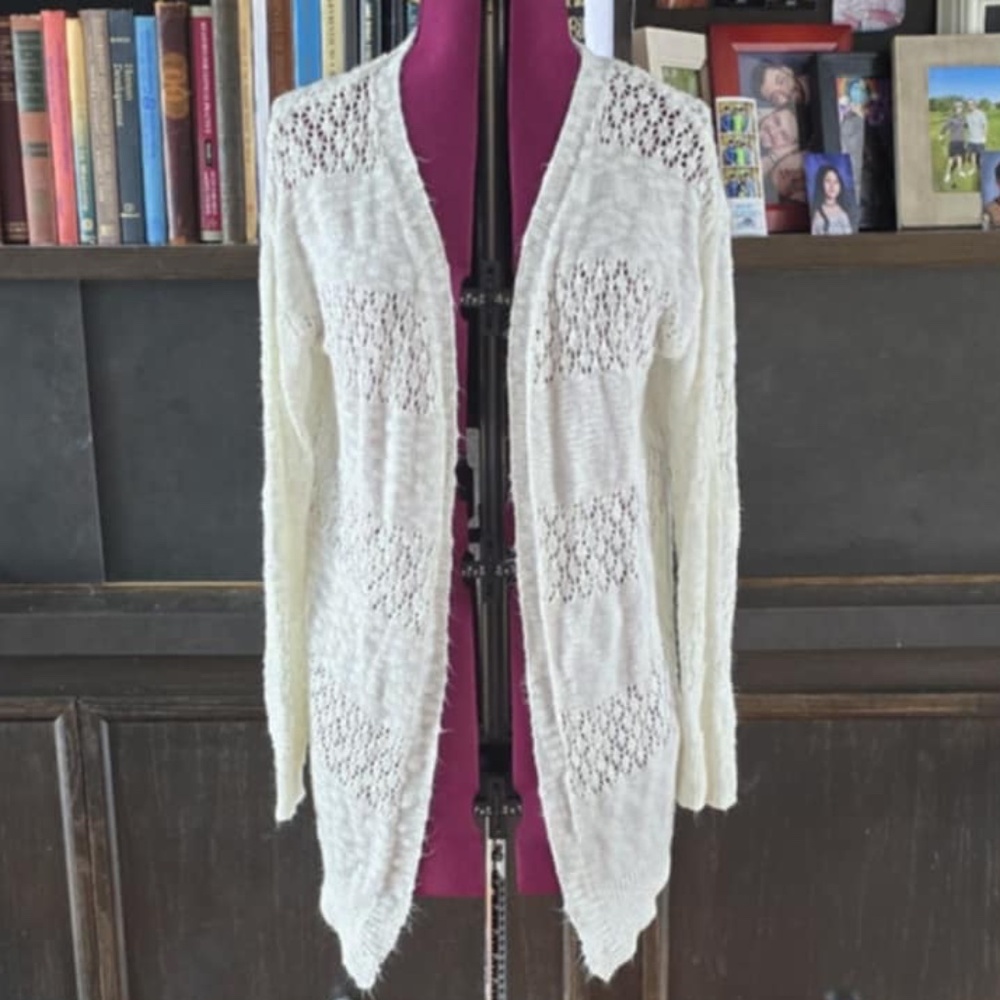Cream, Knit Cardigan